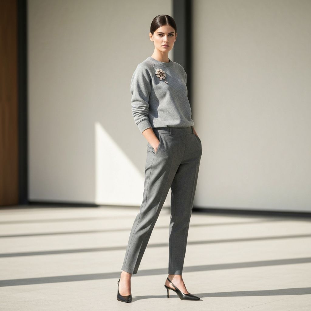 The Elevated Gray Sweatshirt look 1